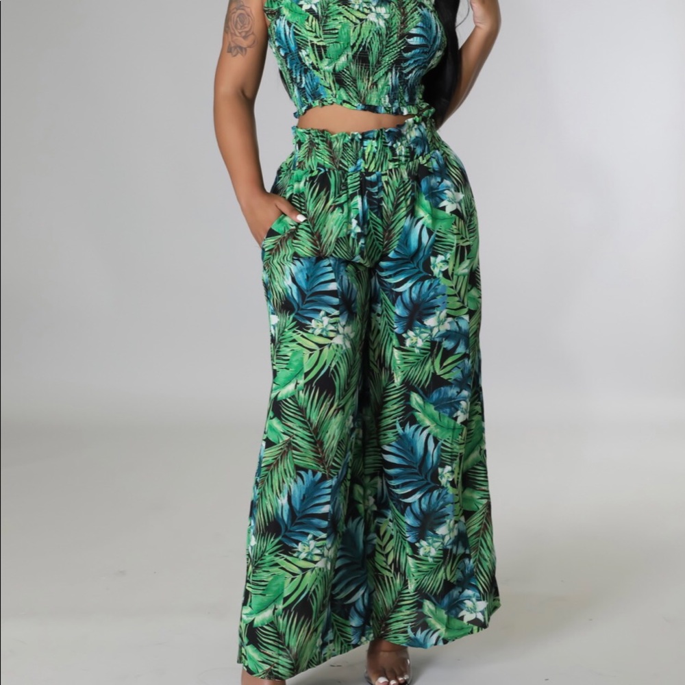 Jumpsuit two piece pants set - Picture 7 of 8